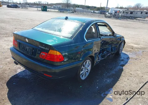 2004 BMW 330Ci из США, поврежденный, VIN WBABD53464PL12939